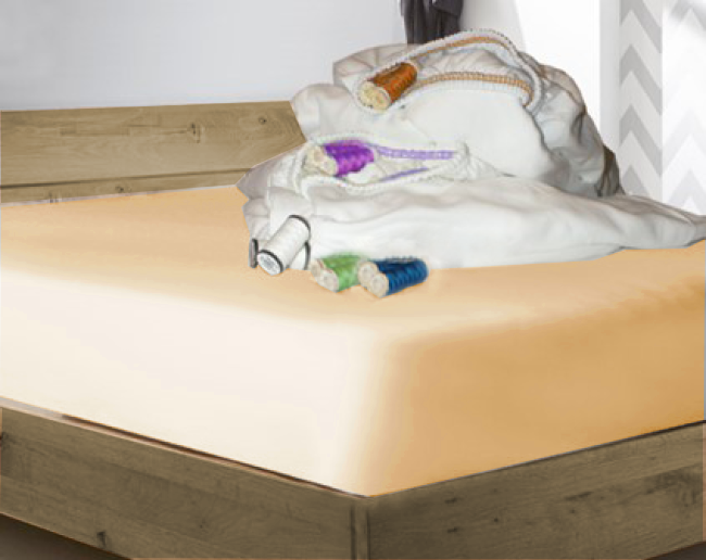 AKTION Spannbetttuch Mega Life Vanise Antipilling - Fb. NATUR